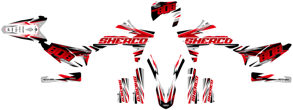 Sherco custom motocross graphics design sherco25-26