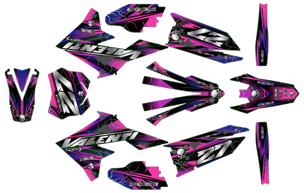 Suzuki custom motocross graphics design susuki25-11