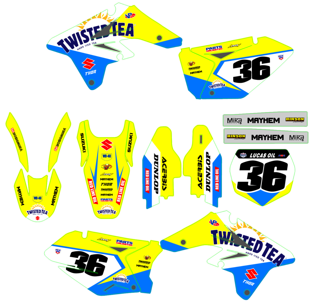 Suzuki custom motocross graphics design susuki25-2