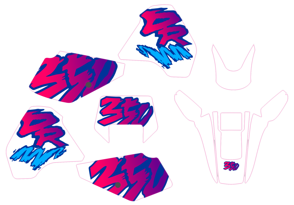 Suzuki custom motocross graphics design susuki25-8