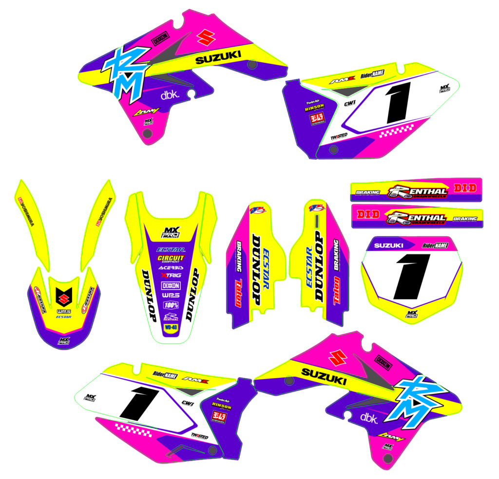 Suzuki custom motocross graphics design susuki25-9