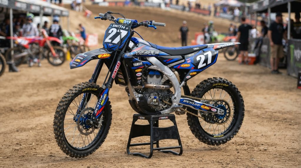 Full Dirt Bike Graphics Kit Shrouds Fender and Number Plates