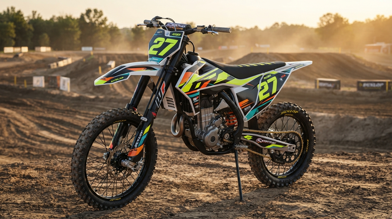 Custom Dirt Bike Graphics Kits for a Race-Ready Look