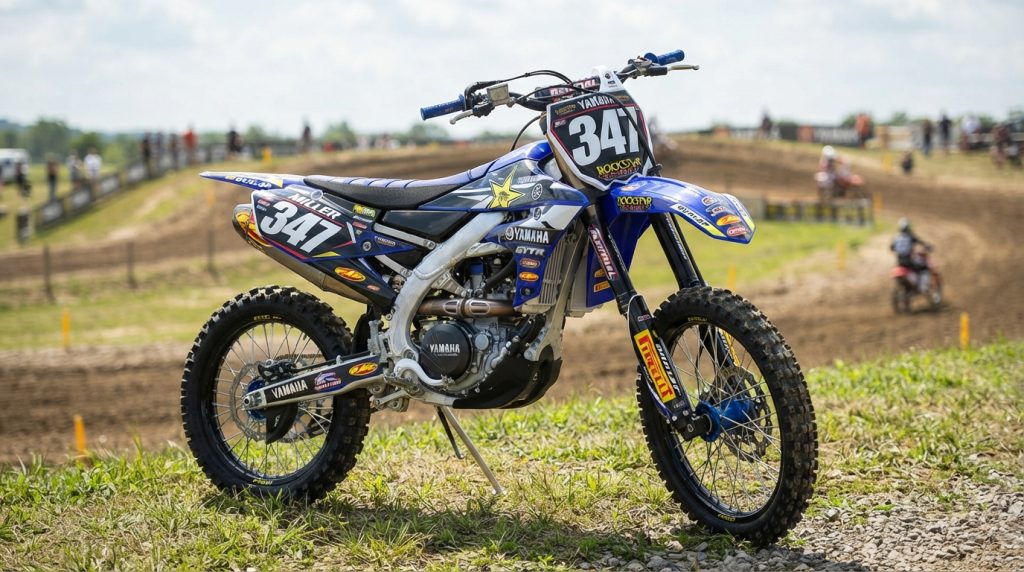 Dirt Bike Number Plate Decals with Name and Race Number