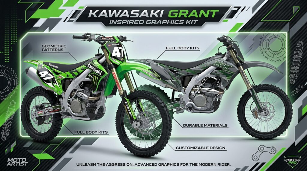 Suzuki RM-Z250 Graphics Kit – Personalized MX Graphics on a customized motocross dirt bike